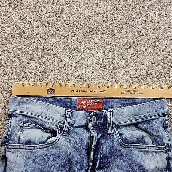 Arizona Jeans Mens 32x31 Tag 32x32 Skinny Distressed Denim Flex Denim - Picture 2 of 7